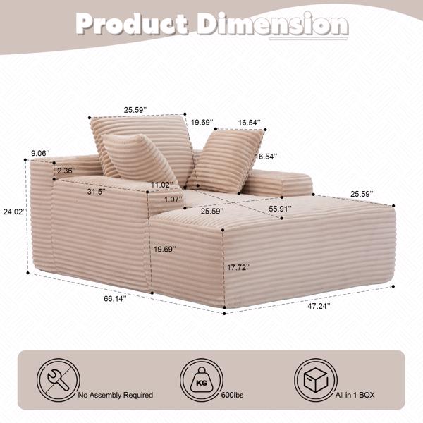 Cushioned Sleeping Sofa
