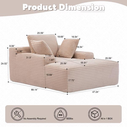 Cushioned Sleeping Sofa