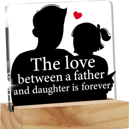 Custom Acrylic Stand with Wooden Base