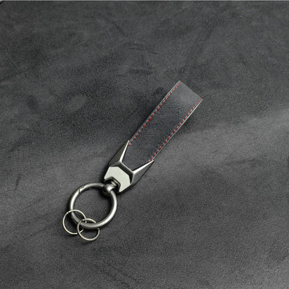Custom Car Logo Faux Leather Keychain