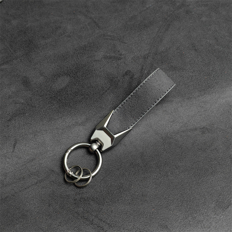 Custom Car Logo Faux Leather Keychain