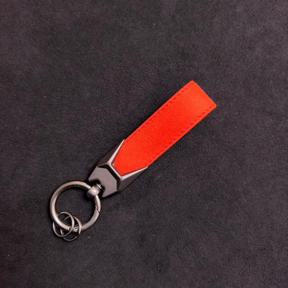 Custom Car Logo Faux Leather Keychain