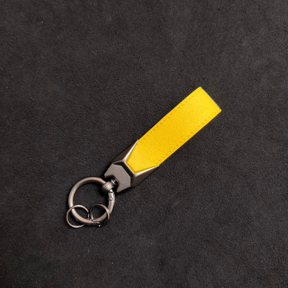 Custom Car Logo Faux Leather Keychain