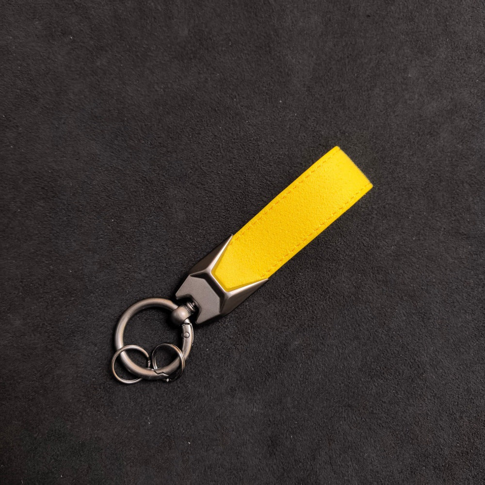 Custom Car Logo Faux Leather Keychain