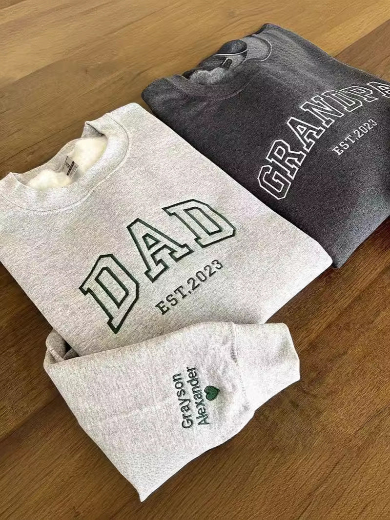 Custom Embroidered Letter Sweatshirt