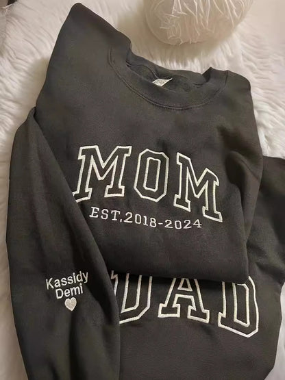 Custom Embroidered Letter Sweatshirt