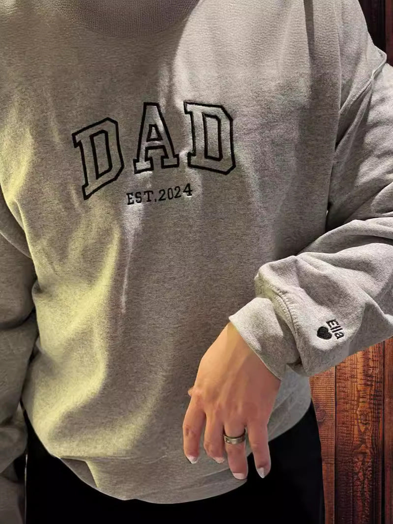 Custom Embroidered Letter Sweatshirt