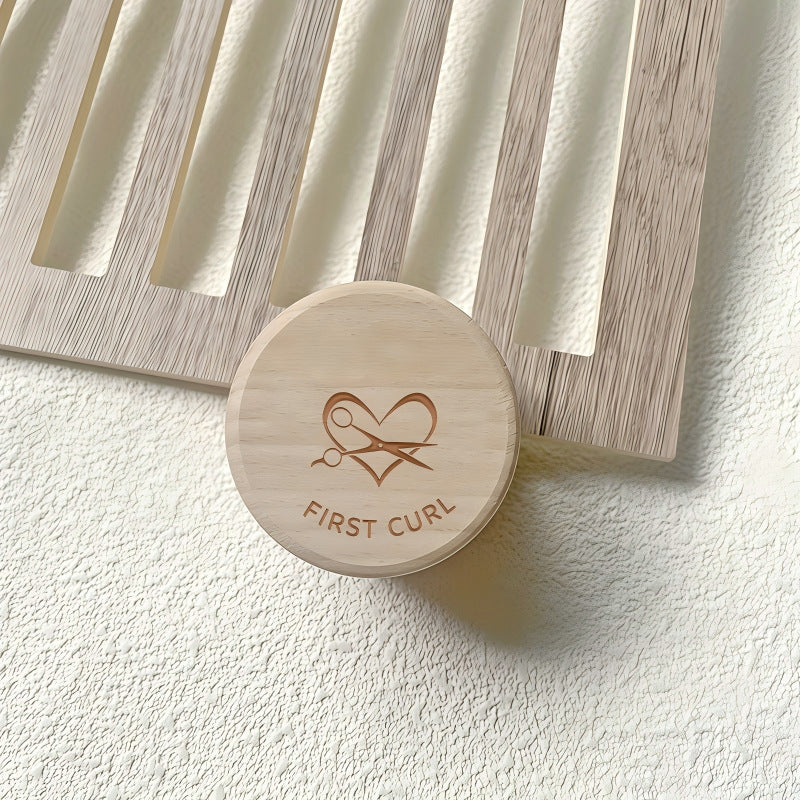 Custom Engraved Wooden Baby Teeth Hair Memory Box
