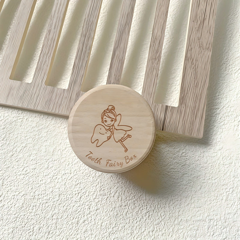 Custom Engraved Wooden Baby Teeth Hair Memory Box