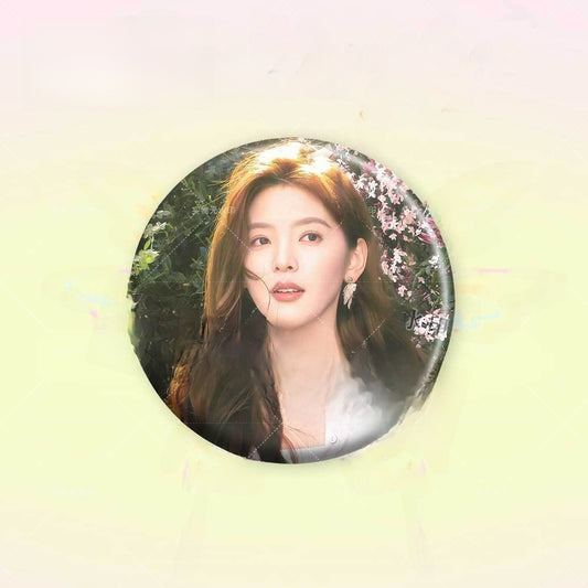 Custom Laser Cut Round Brooch Pin Badge