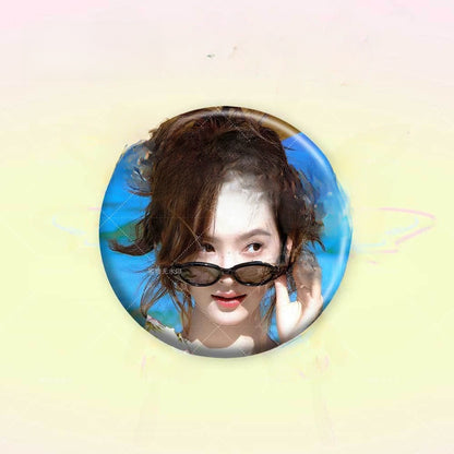 Custom Laser Round Badge Pin