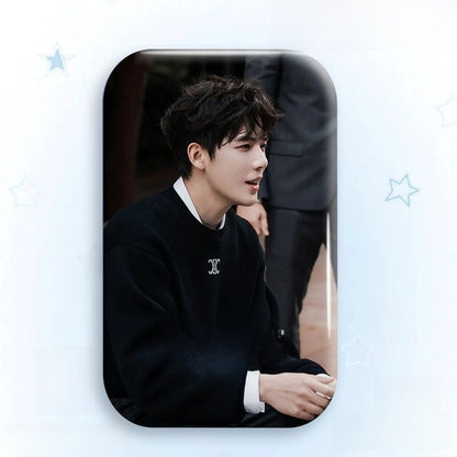 Custom Laser Tinplate Celebrity Badge Brooch