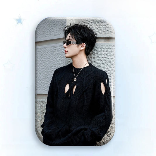 Custom Laser Tinplate Celebrity Badge Brooch