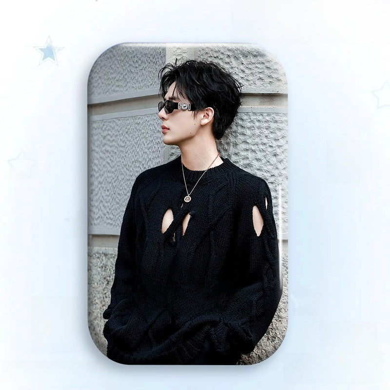 Custom Laser Tinplate Celebrity Badge Brooch