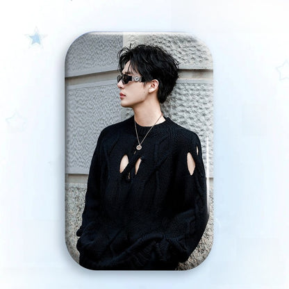 Custom Laser Tinplate Celebrity Badge Brooch