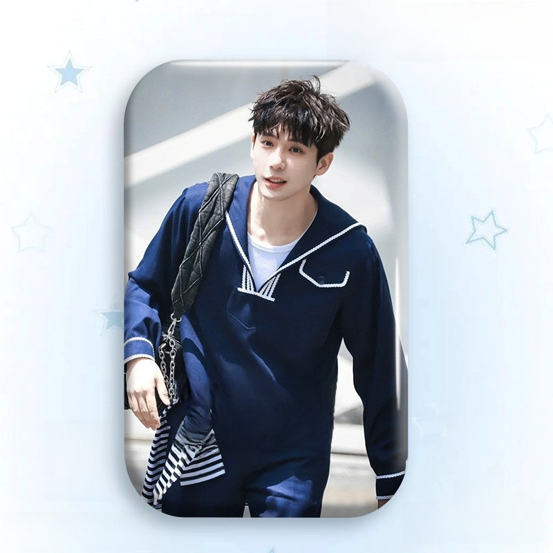 Custom Laser Tinplate Celebrity Badge Brooch