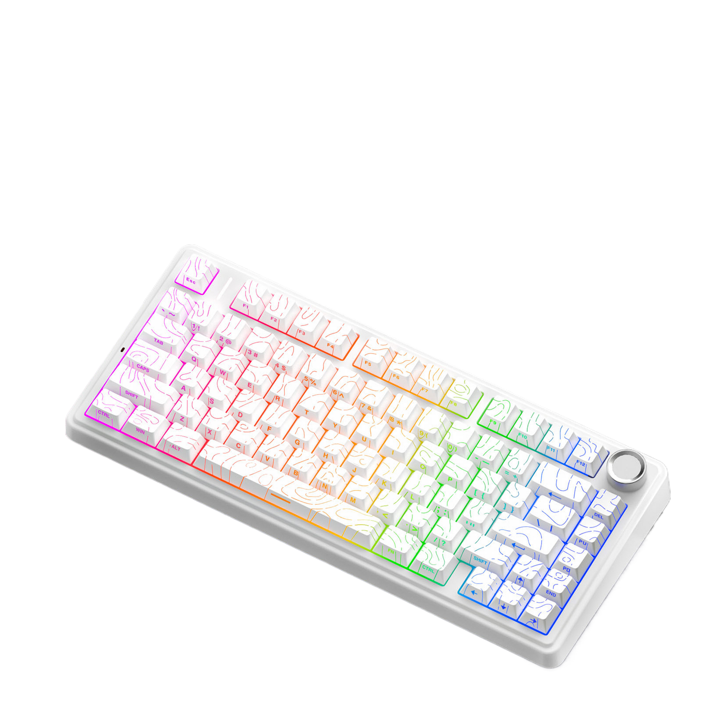 Custom Mechanical Keyboard Gasket Structure Hot-Swappable RGB Backlight