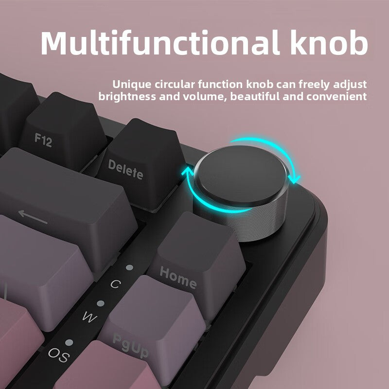 Custom Mechanical Keyboard with RGB Backlight and Triple Mode