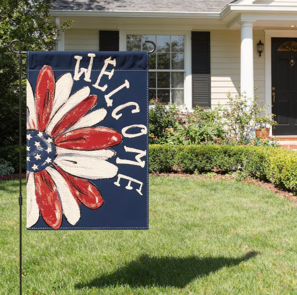 Custom Patriotic Garden Flag Double Sided