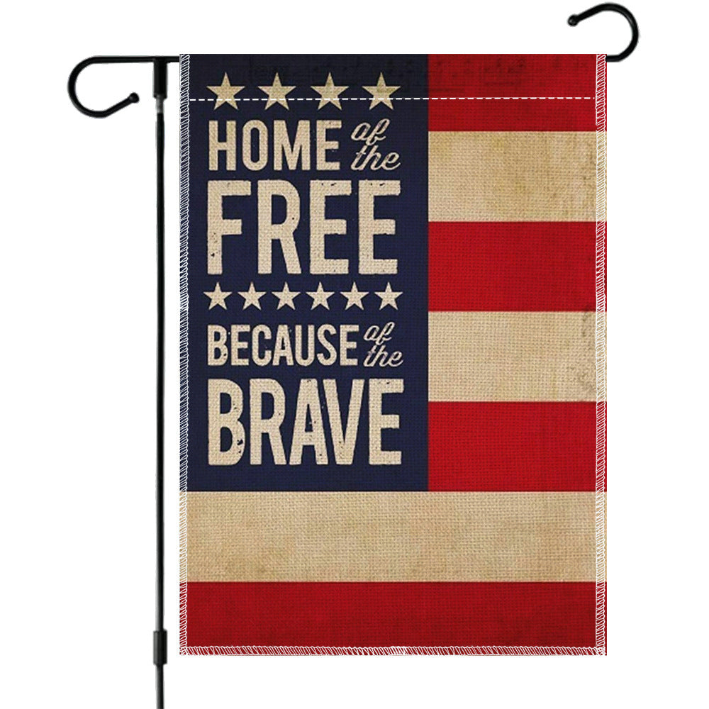 Custom Patriotic Garden Flag Double Sided