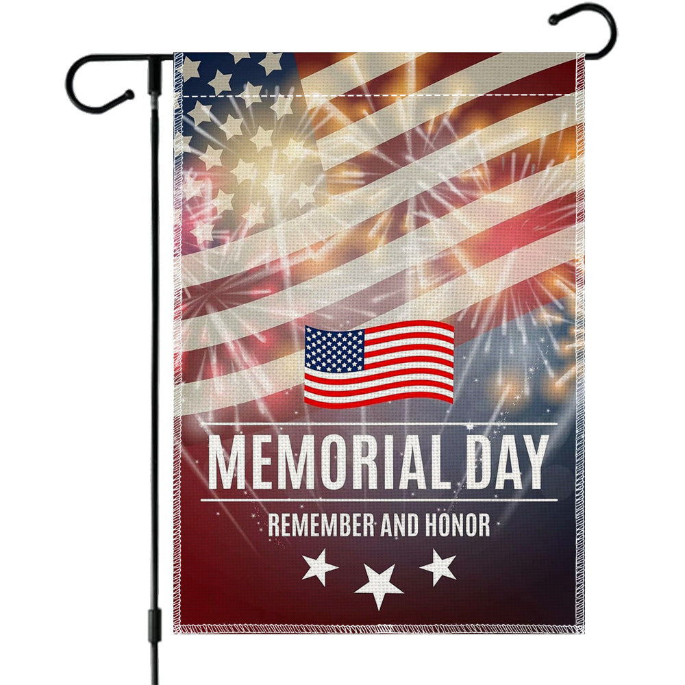 Custom Patriotic Garden Flag Double Sided