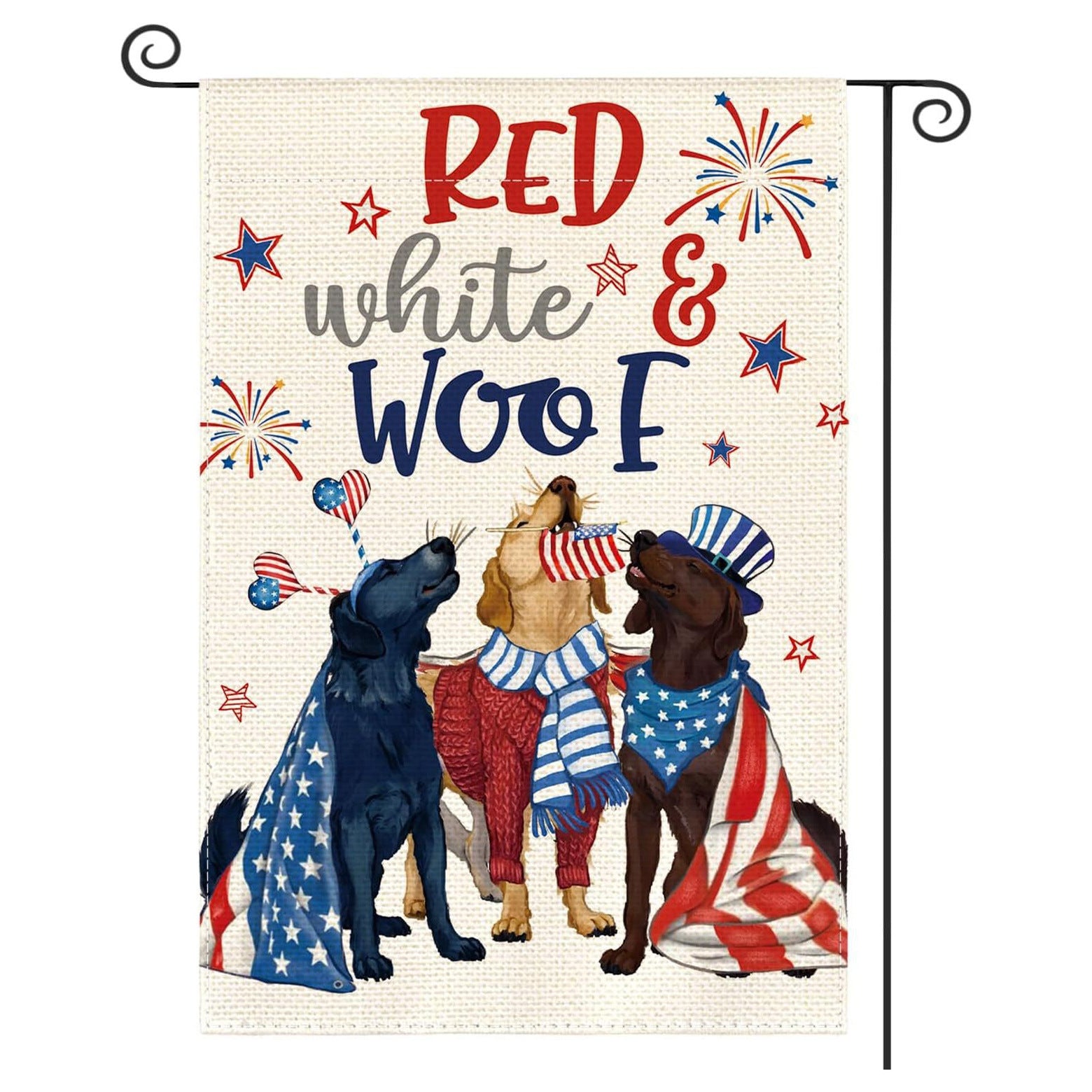 Custom Patriotic Garden Flag Double Sided