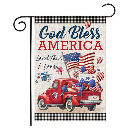 Custom Patriotic Garden Flag Double Sided