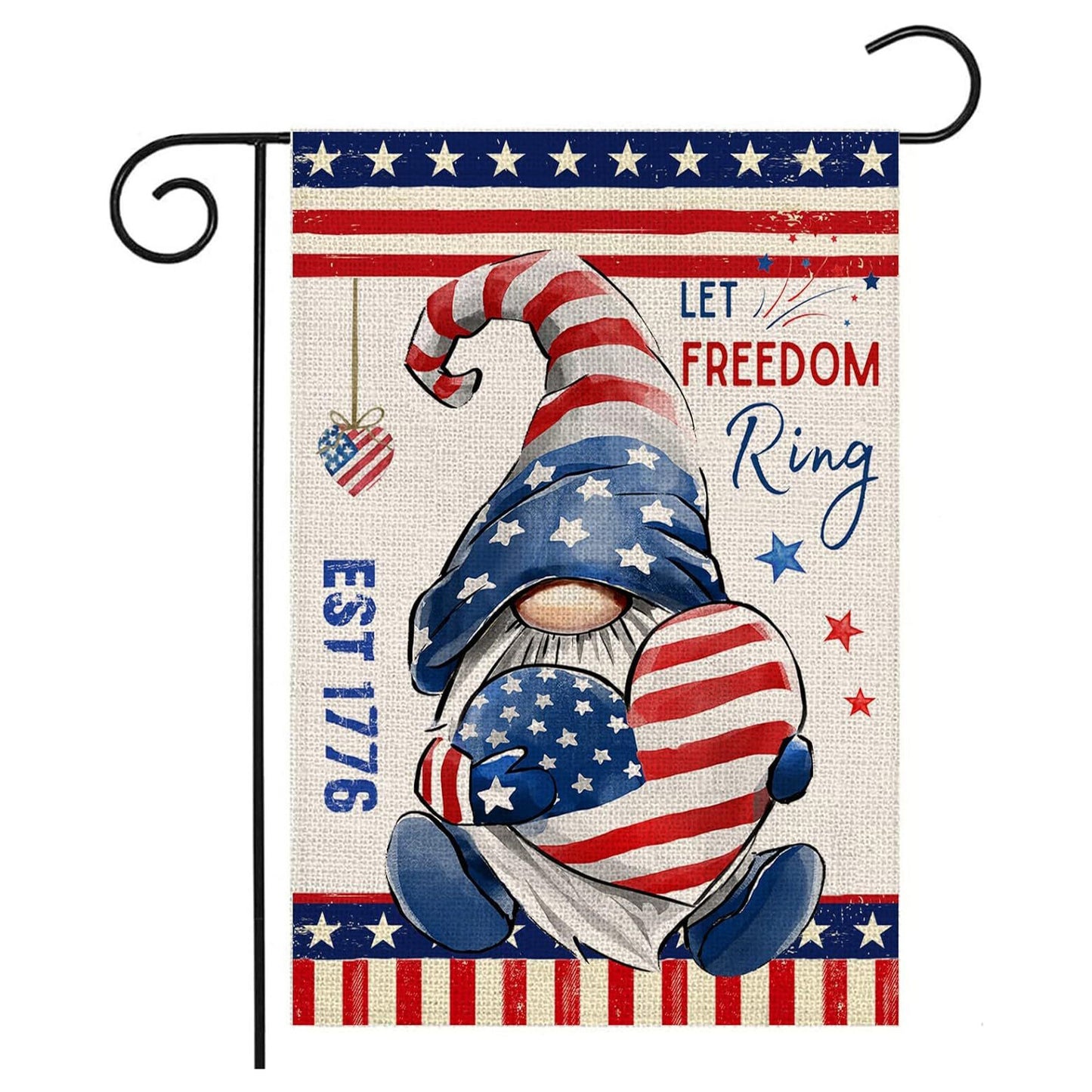 Custom Patriotic Garden Flag Double Sided