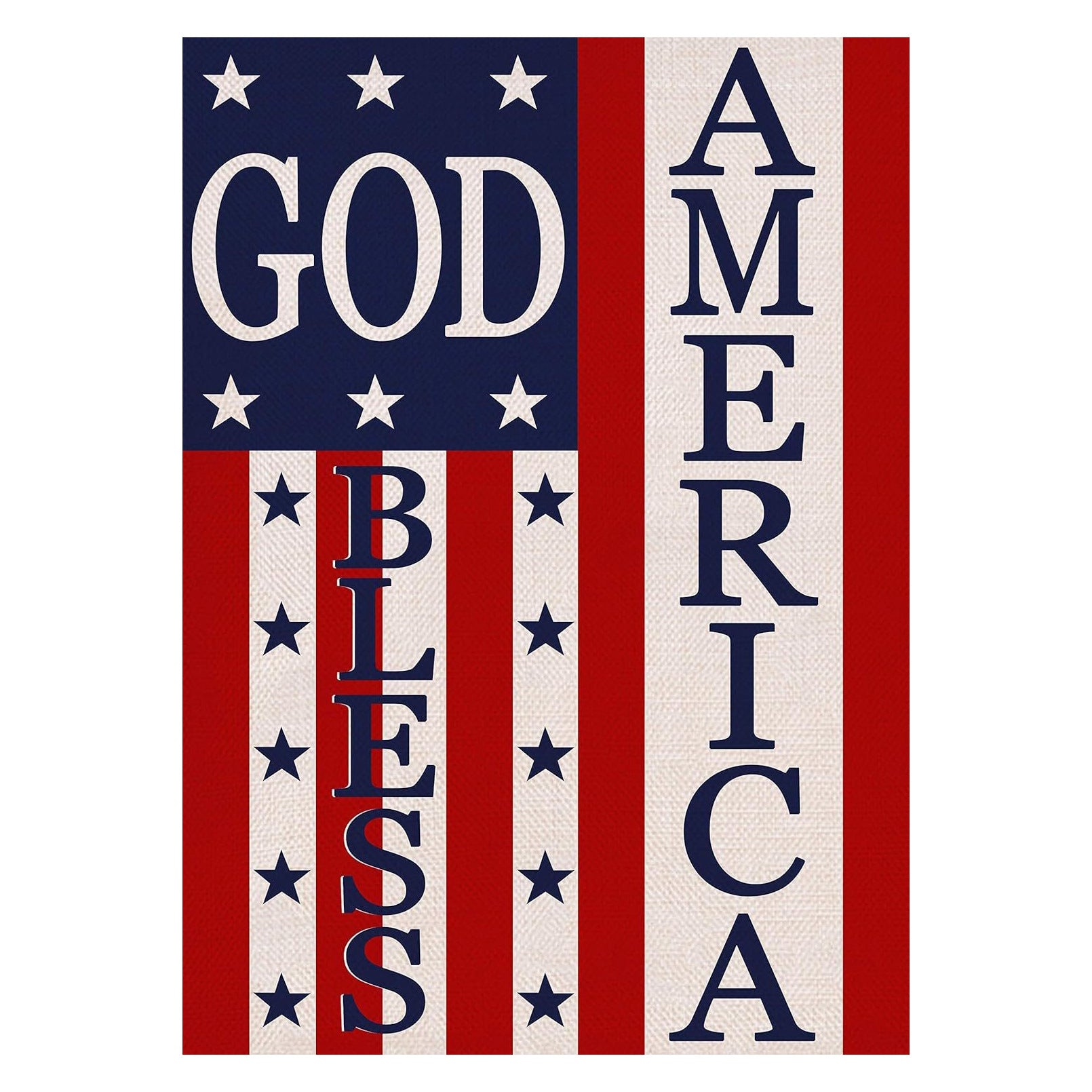 Custom Patriotic Garden Flag Double Sided
