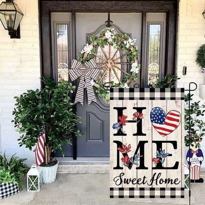 Custom Patriotic Garden Flag Double Sided