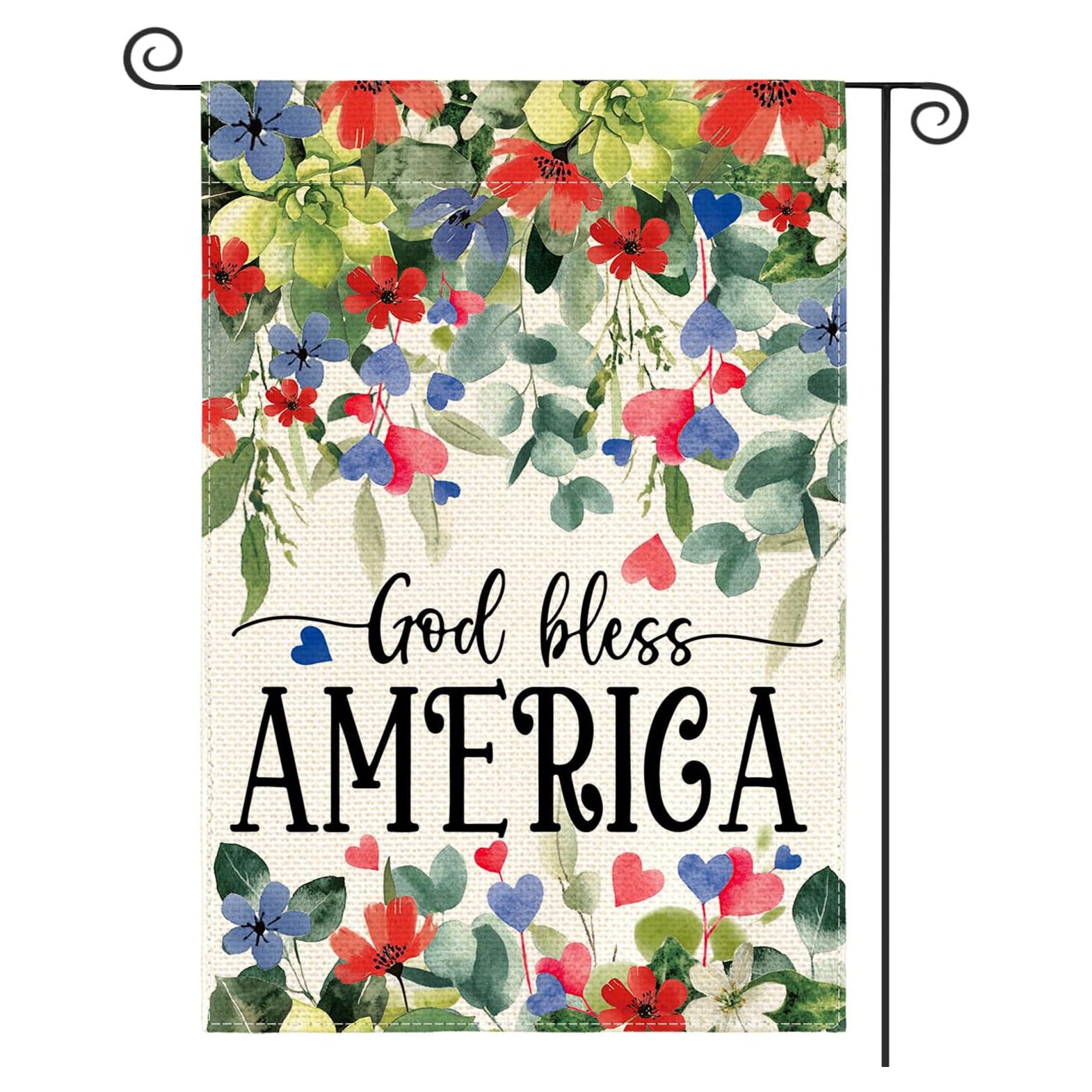 Custom Patriotic Garden Flag Double Sided