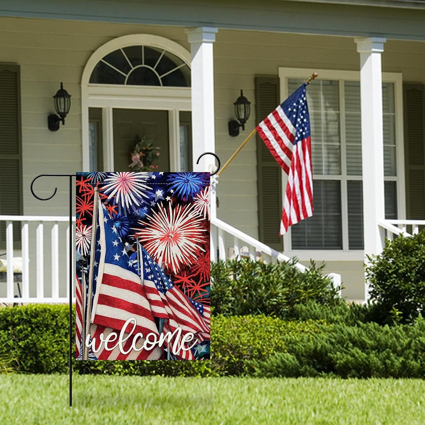 Custom Patriotic Garden Flag Double Sided