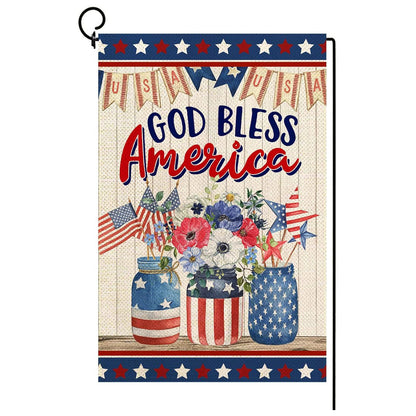Custom Patriotic Garden Flag Double Sided