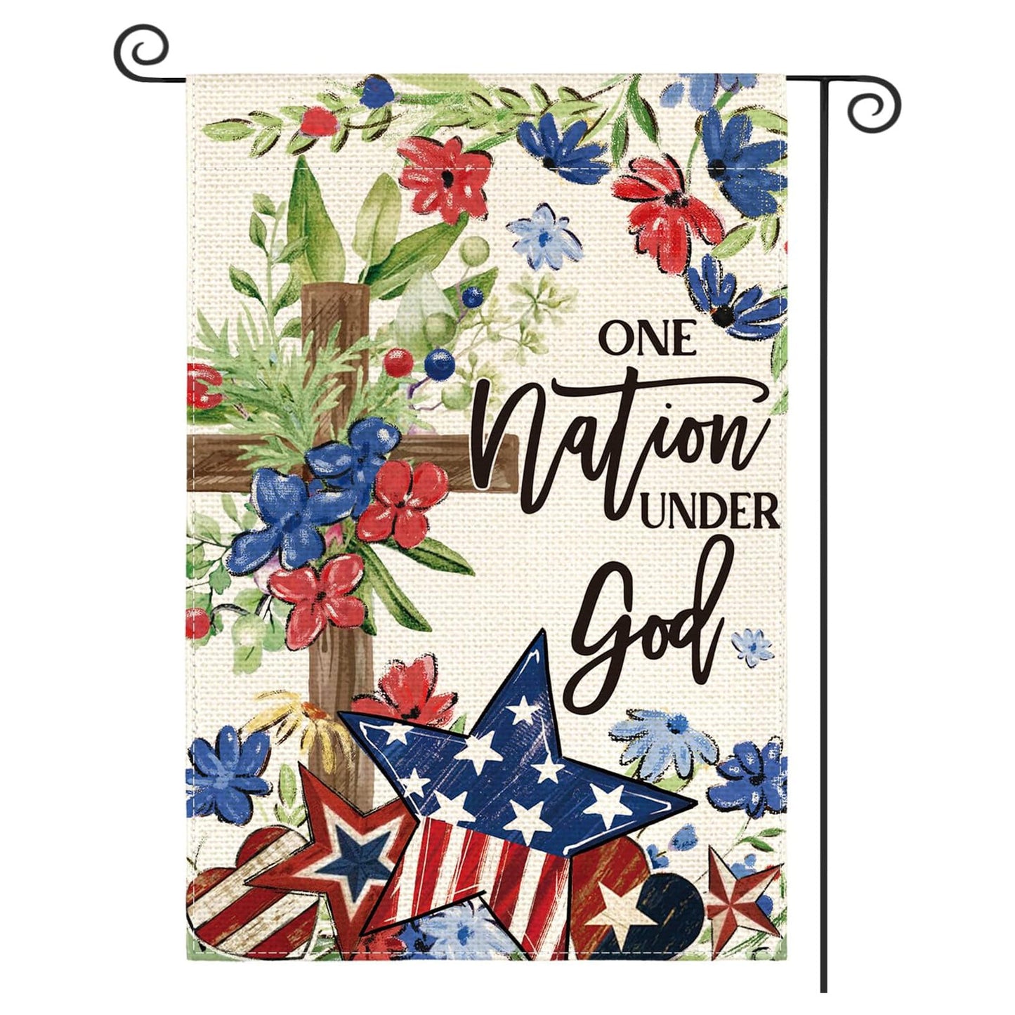 Custom Patriotic Garden Flag Double Sided