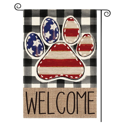 Custom Patriotic Garden Flag Double Sided
