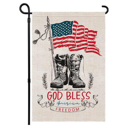 Custom Patriotic Garden Flag Double Sided