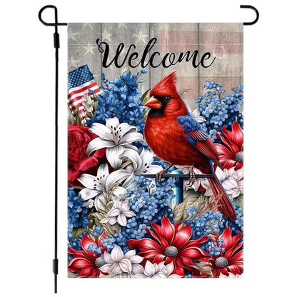 Custom Patriotic Garden Flag Double Sided