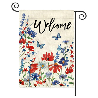 Custom Patriotic Garden Flag Double Sided