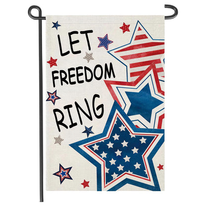 Custom Patriotic Garden Flag Double Sided
