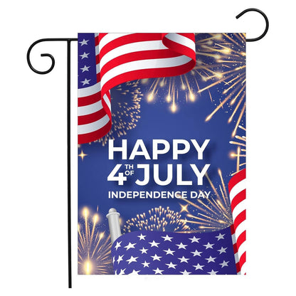Custom Patriotic Garden Flag Double Sided
