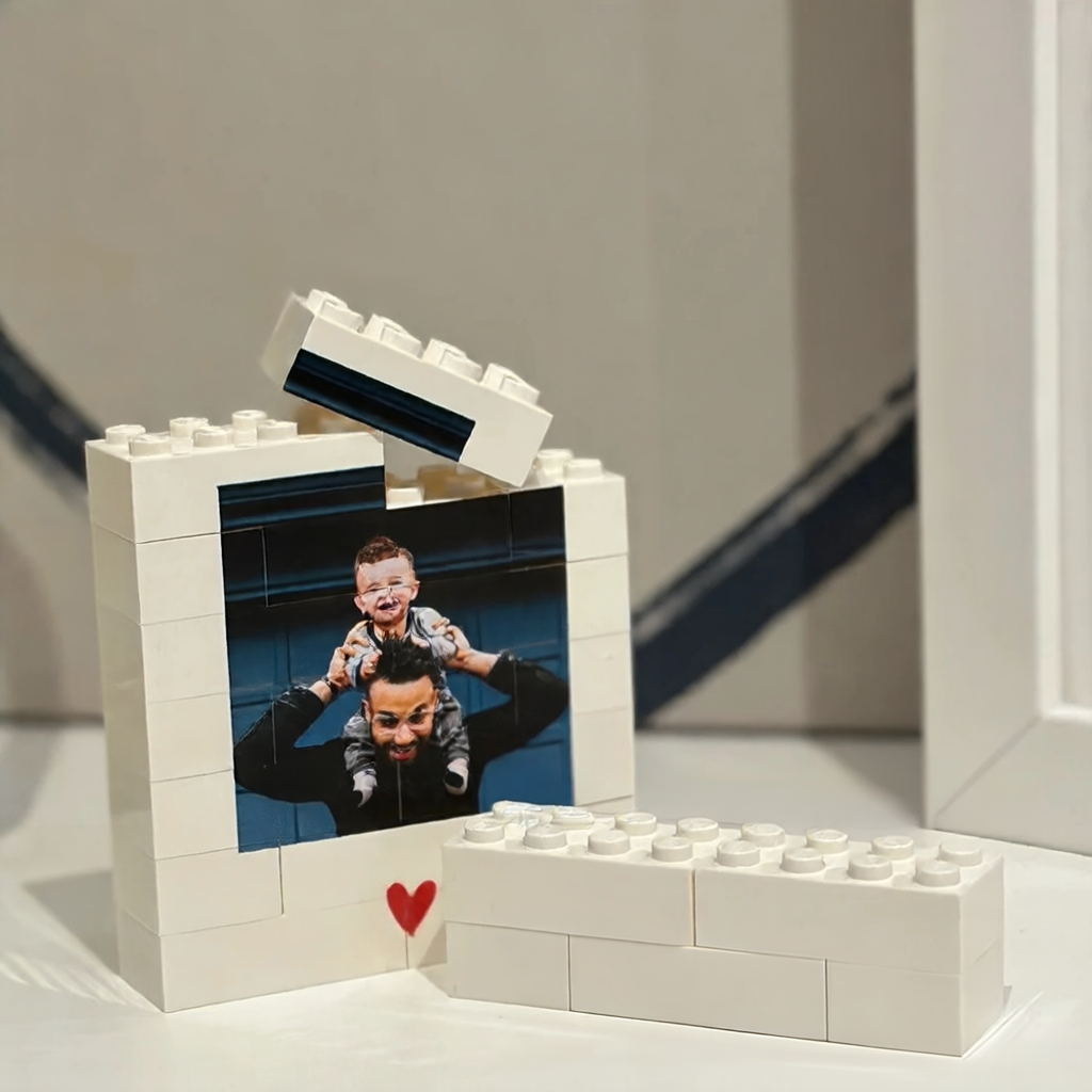Custom Photo Building Block Wall Art
