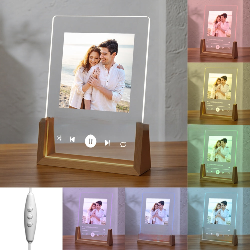 Custom Photo Music Acrylic Night Light