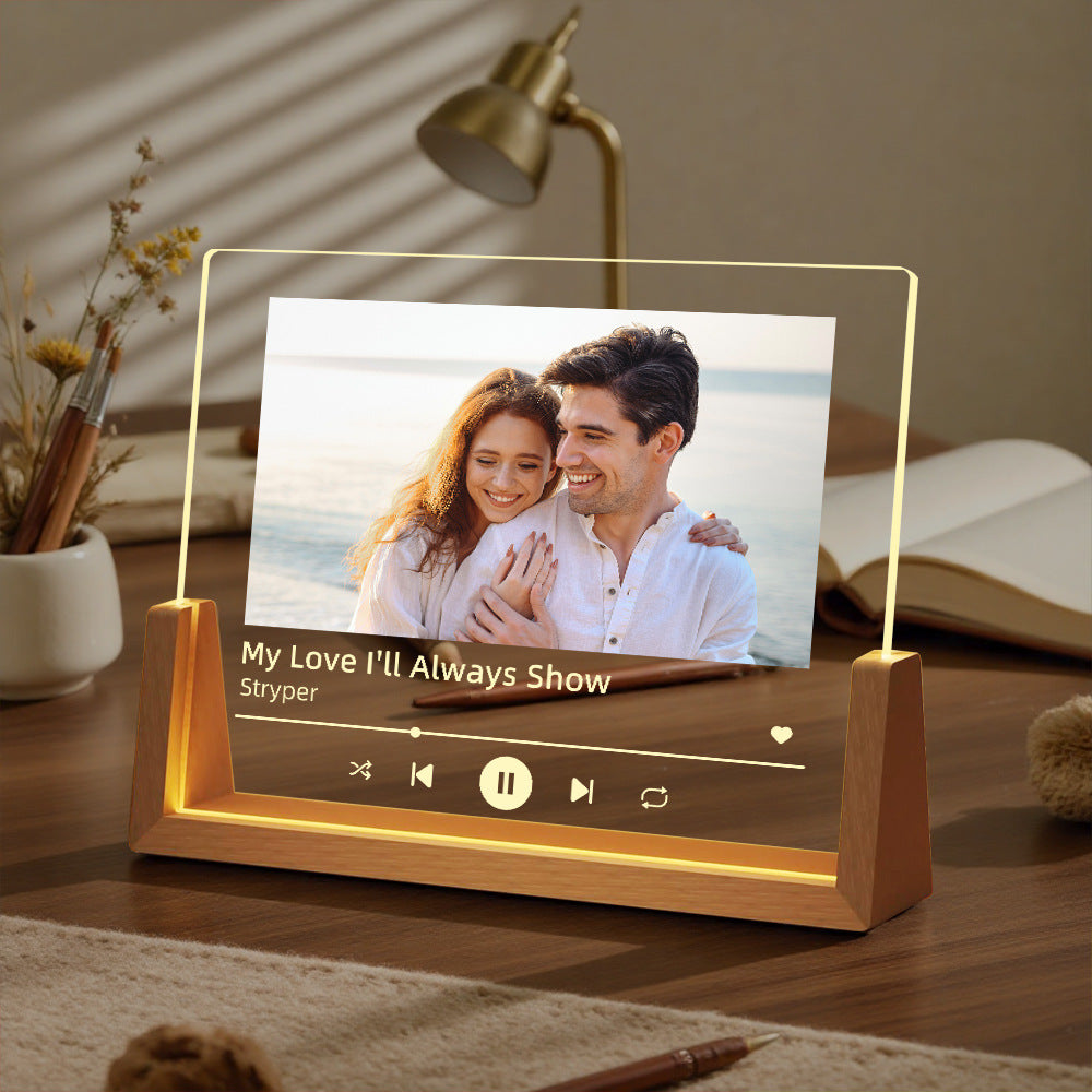 Custom Photo Music Acrylic Night Light