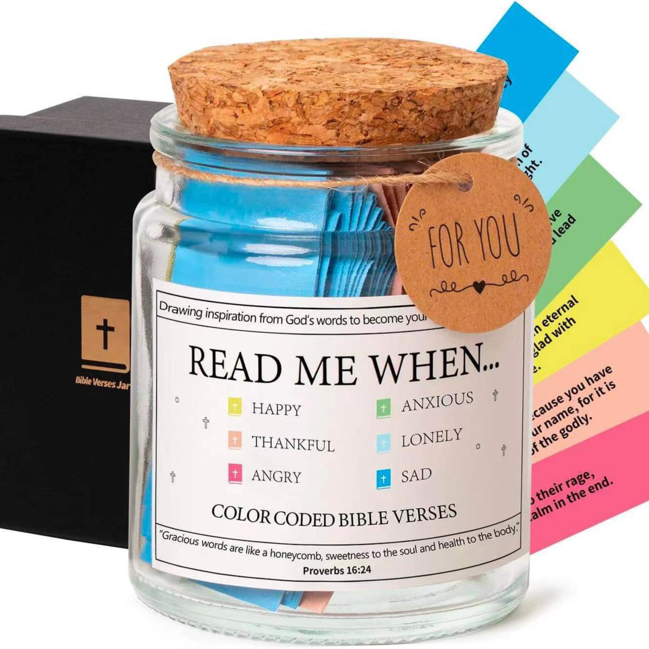 Custom Prayer Glass Jar with Gift Box for Decoration