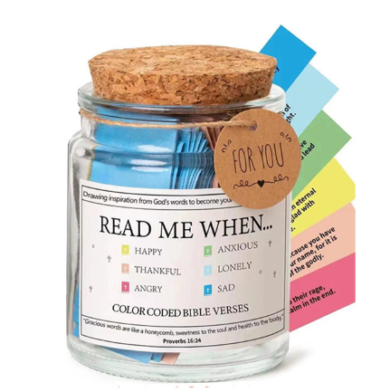 Custom Prayer Glass Jar with Gift Box for Decoration