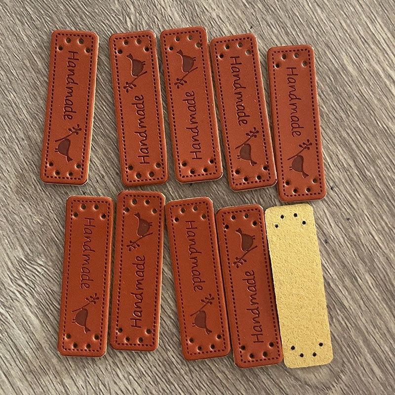Custom PVC Embossed Leather Labels