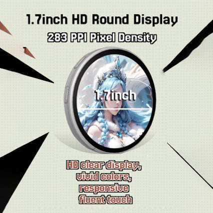 Customizable Animated LED Brooch Pin