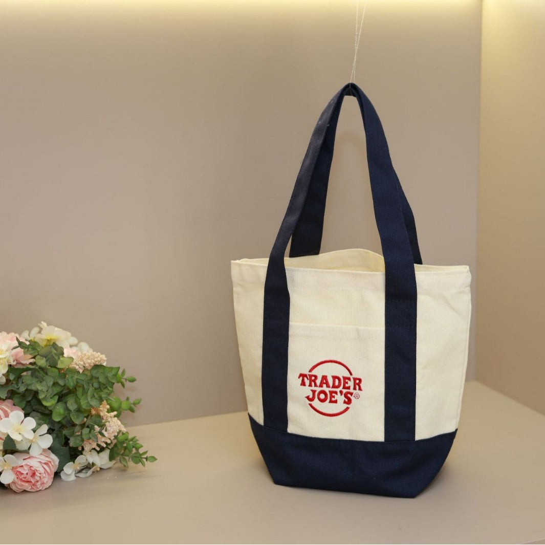 Customizable Canvas Tote Bag with Embroidery