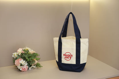 Customizable Canvas Tote Bag with Embroidery