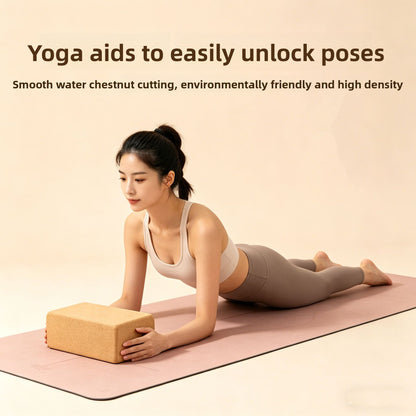 Customizable Natural Cork Yoga Block High-Density Non-Shedding
